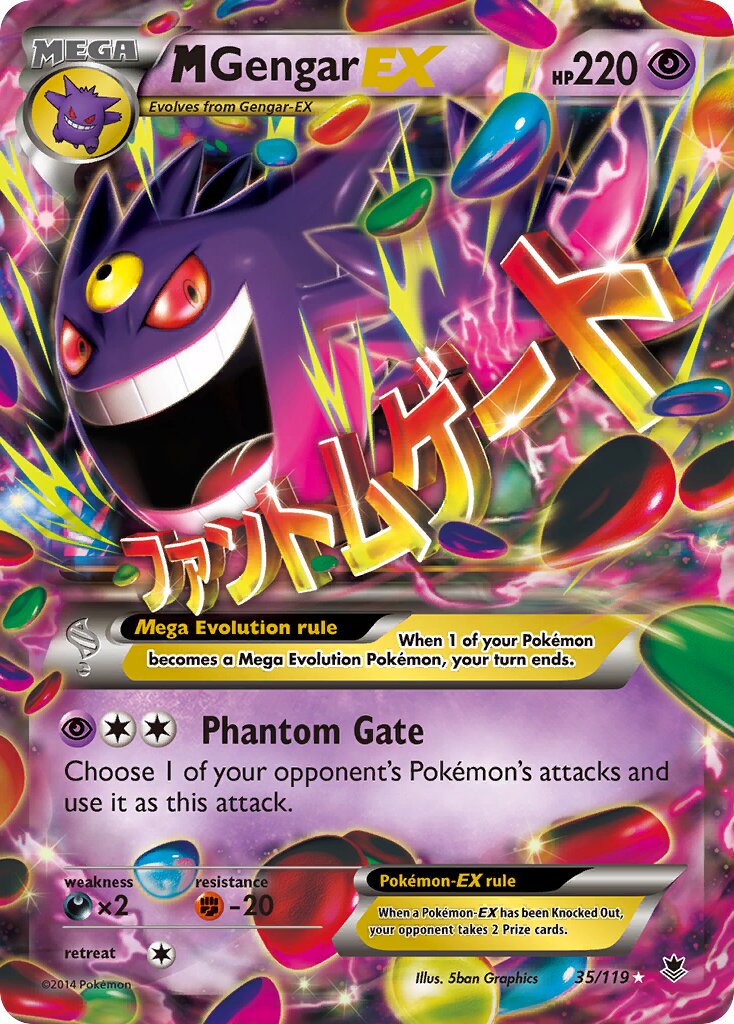 M Gengar-EX 035/119 — Phantom Forces (English Pokémon TCG card)