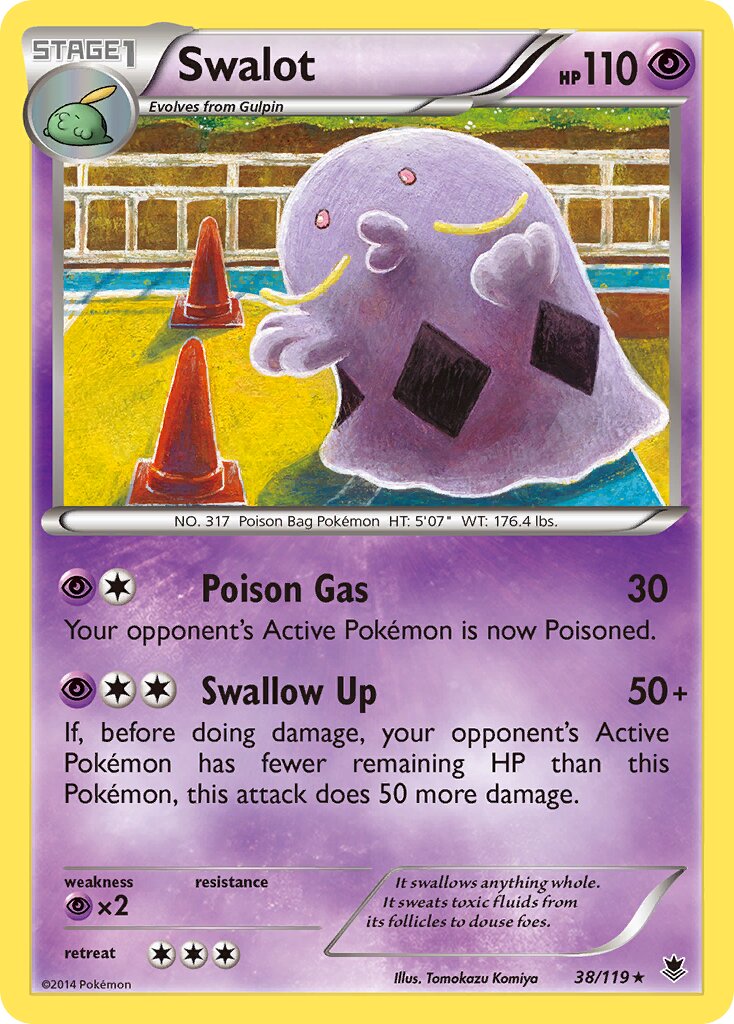 Swalot 038/119 — Phantom Forces (English Pokémon TCG card)