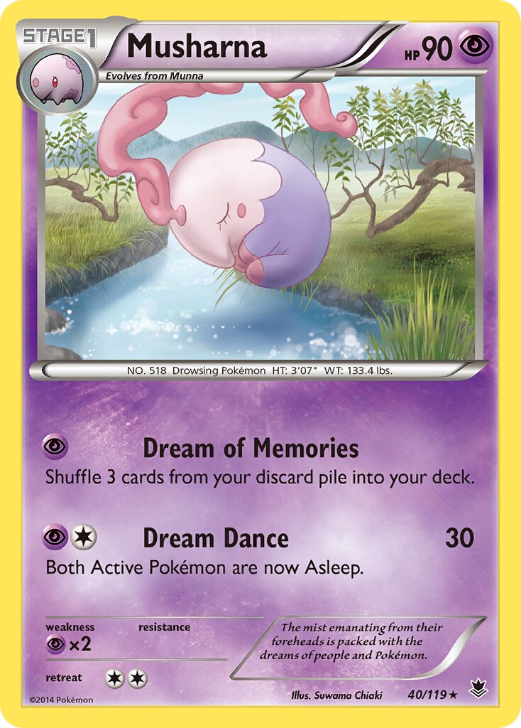 Musharna 040/119 — Phantom Forces (English Pokémon TCG card)