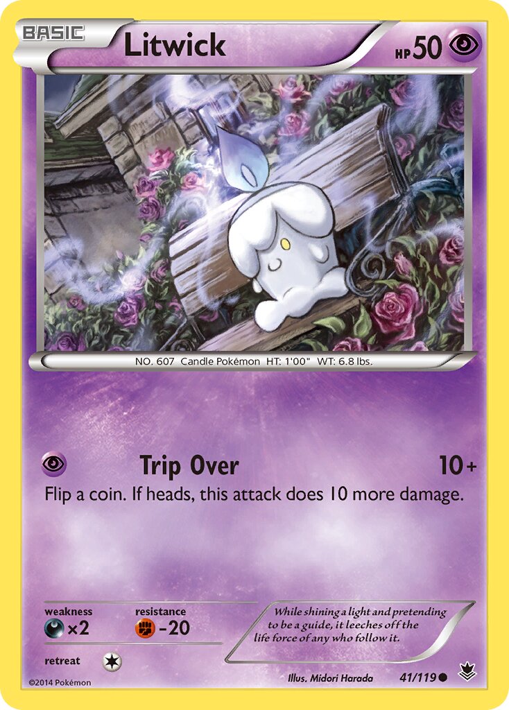 Litwick 041/119 — Phantom Forces (English Pokémon TCG card)