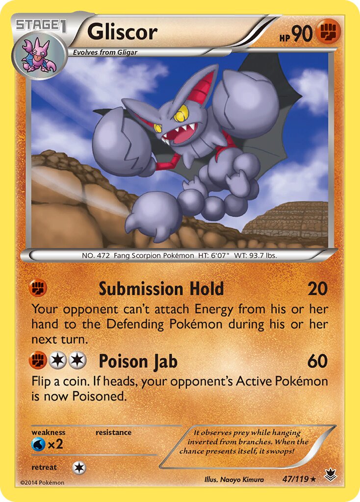 Gliscor 047/119 — Phantom Forces (English Pokémon TCG card)