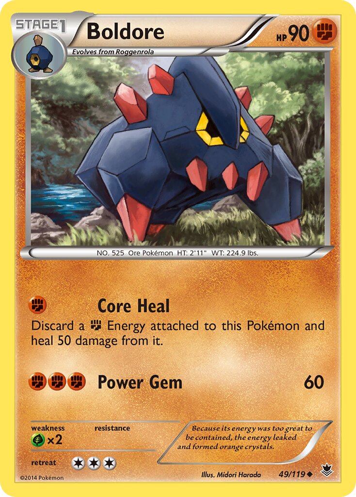 Boldore 049/119 — Phantom Forces (English Pokémon TCG card)