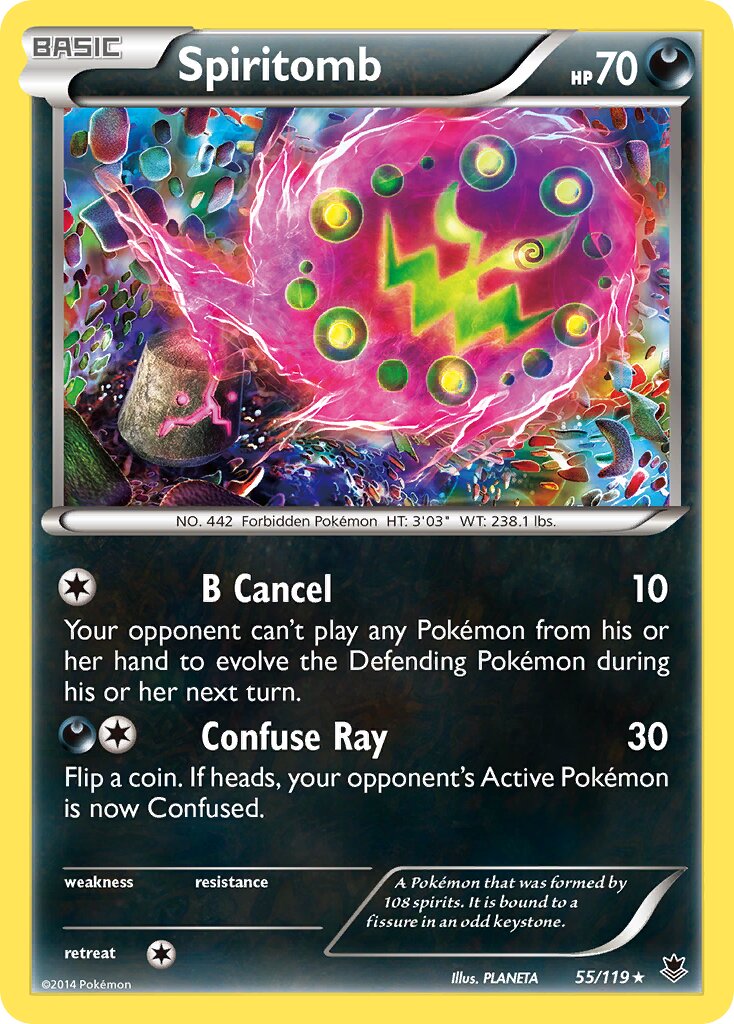 Spiritomb 055/119 — Phantom Forces (English Pokémon TCG card)
