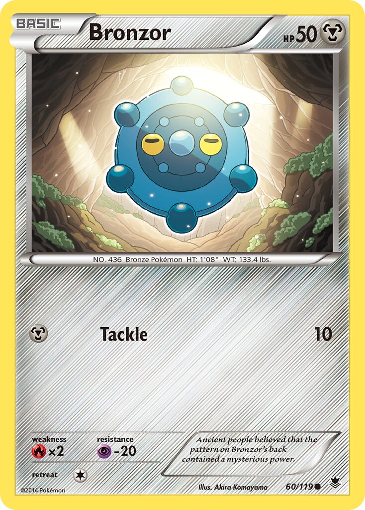 Bronzor 060/119 — Phantom Forces (English Pokémon TCG card)