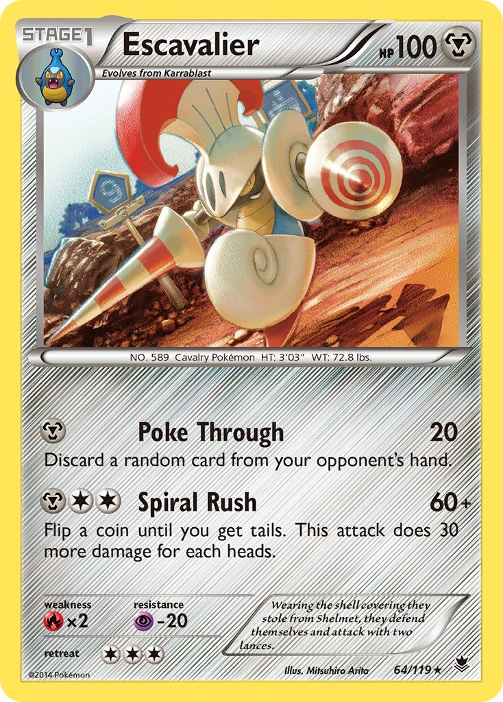 Escavalier 064/119 — Phantom Forces (English Pokémon TCG card)