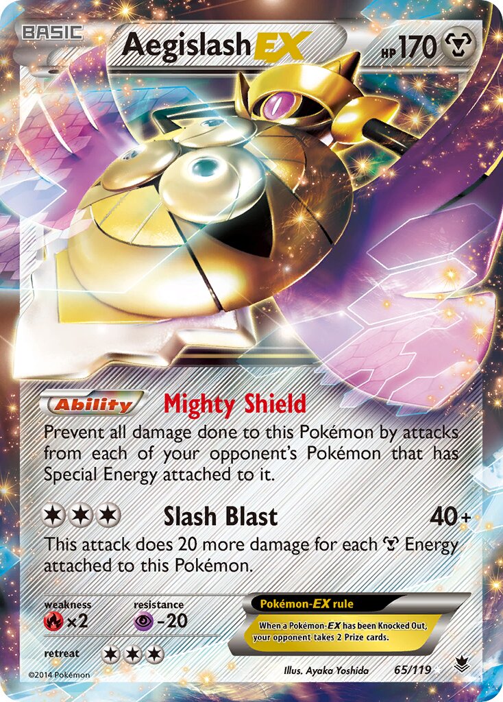Aegislash-EX 065/119 — Phantom Forces (English Pokémon TCG card)