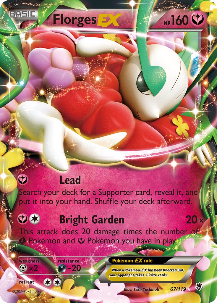 Florges-EX 067/119 — Phantom Forces (English Pokémon TCG card)
