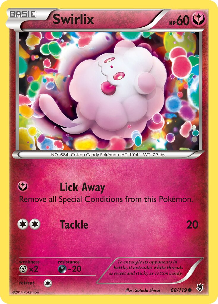 Swirlix 068/119 — Phantom Forces (English Pokémon TCG card)
