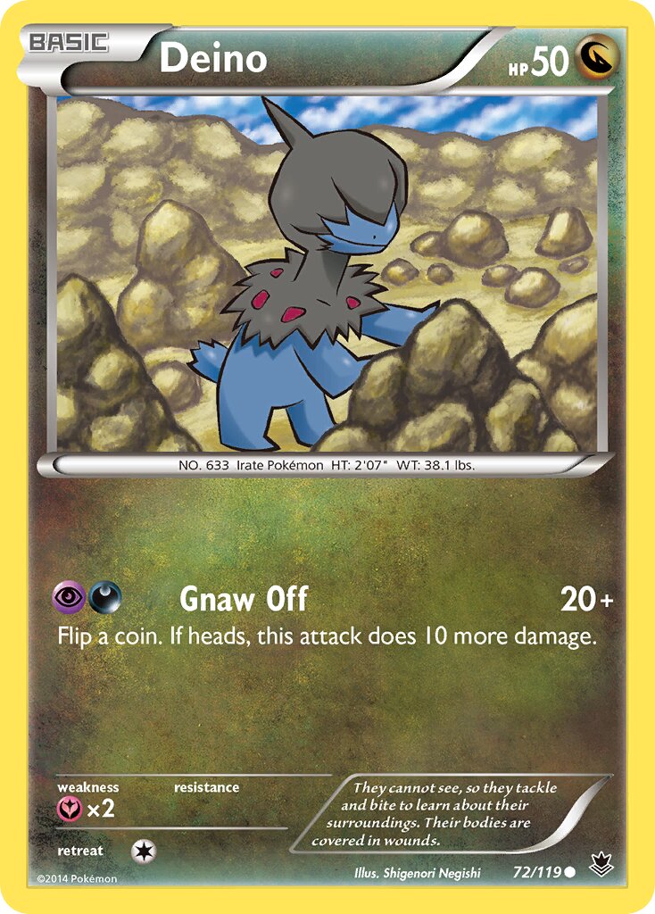 Deino 072/119 — Phantom Forces (English Pokémon TCG card)