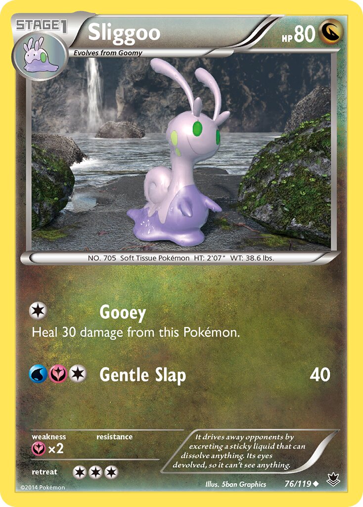 Sliggoo 076/119 — Phantom Forces (English Pokémon TCG card)
