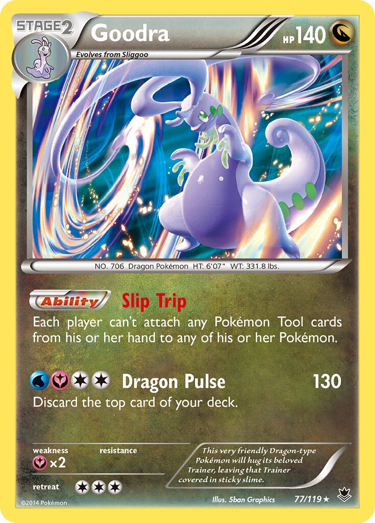 Goodra 077/119 — Phantom Forces (English Pokémon TCG card)
