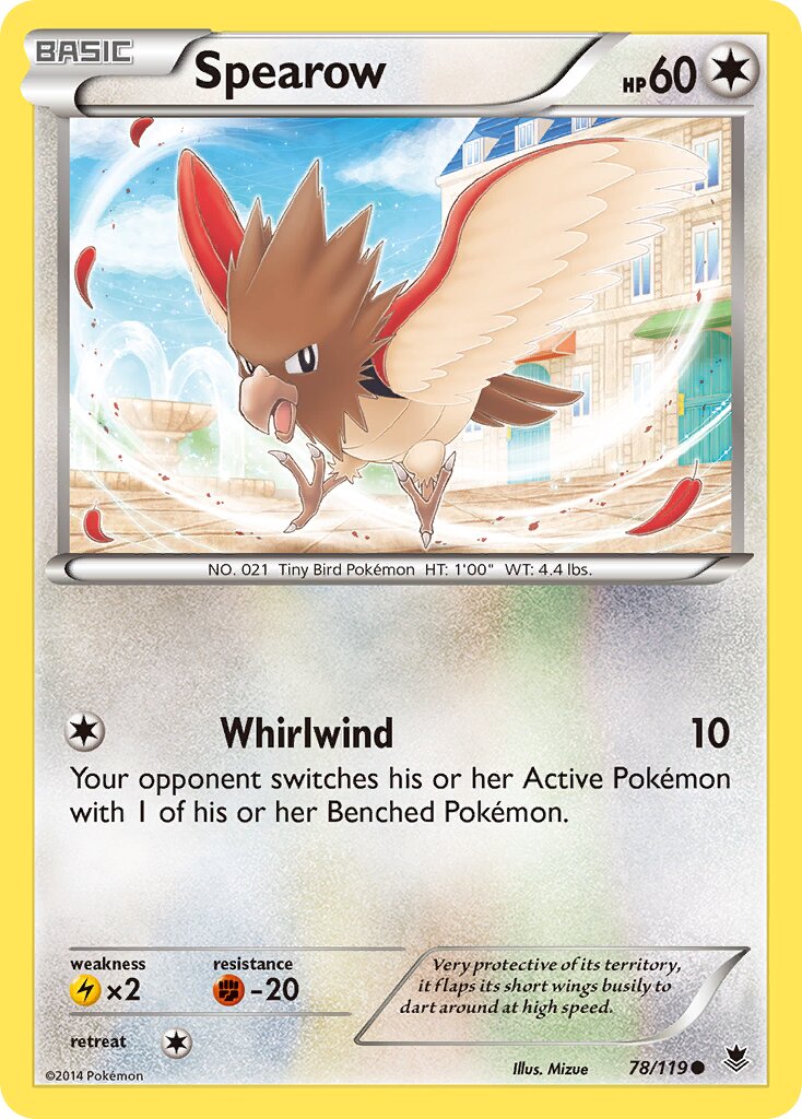 Spearow 078/119 — Phantom Forces (English Pokémon TCG card)