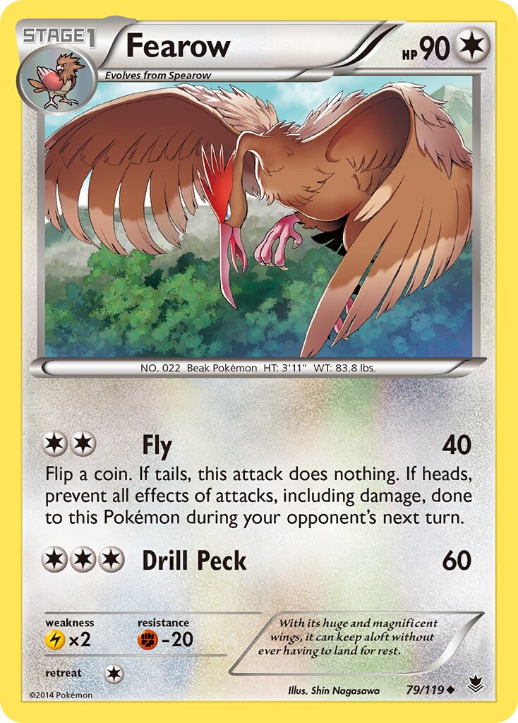 Fearow 079/119 — Phantom Forces (English Pokémon TCG card)