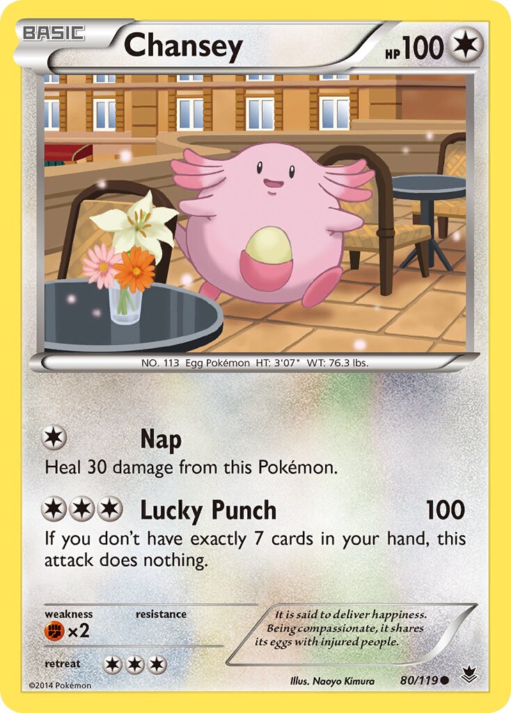 Chansey 080/119 — Phantom Forces (English Pokémon TCG card)