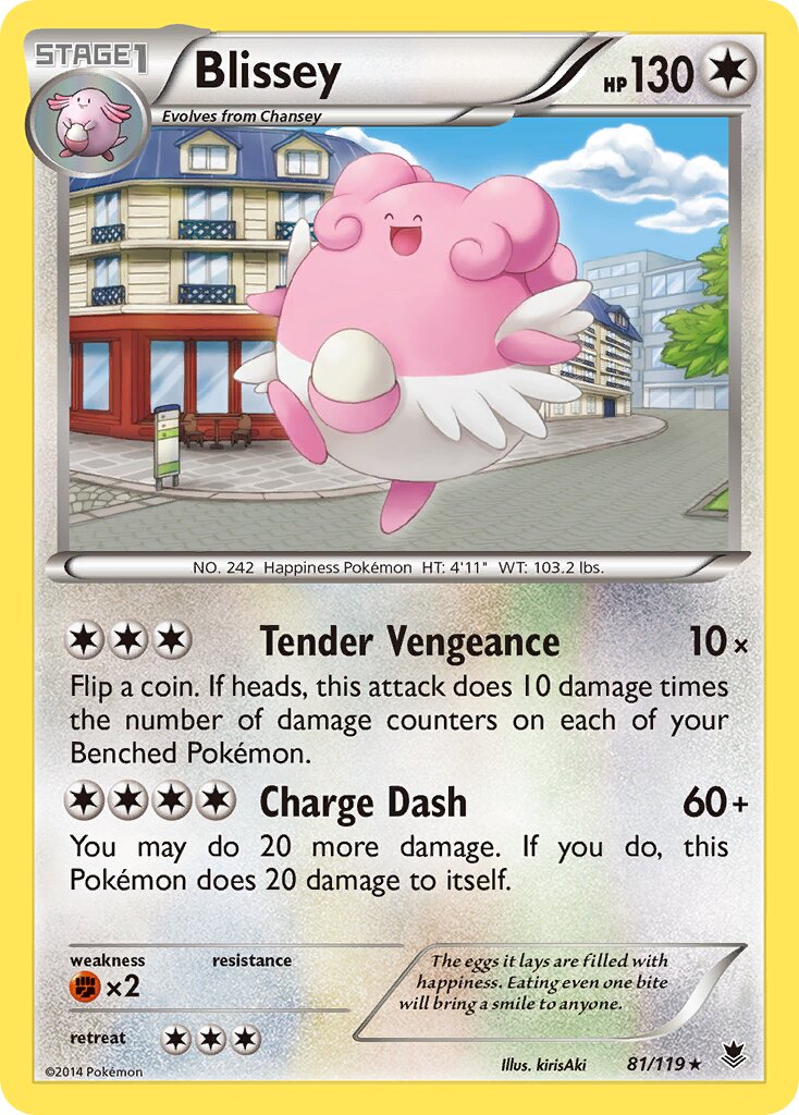 Blissey 081/119 — Phantom Forces (English Pokémon TCG card)