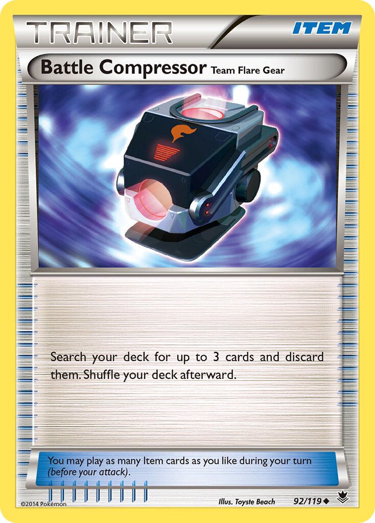 Battle Compressor 092/119 — Phantom Forces (English Pokémon TCG card)