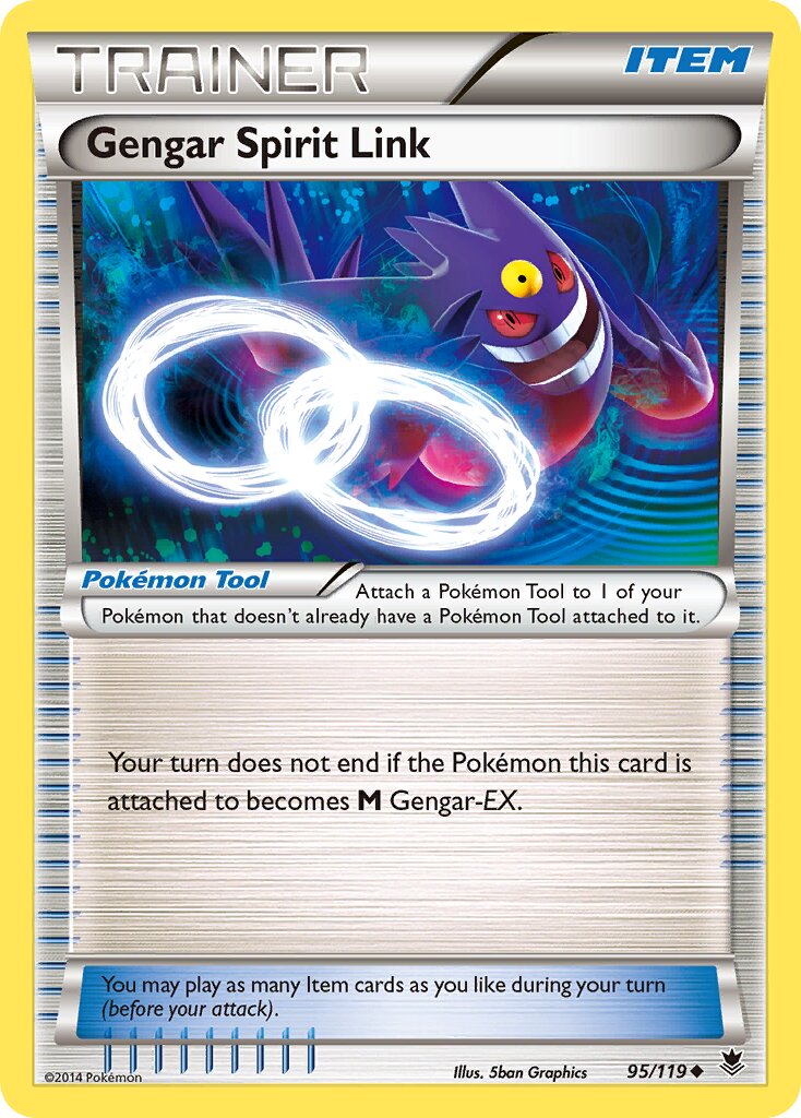 Gengar Spirit Link 095/119 — Phantom Forces (English Pokémon TCG card)