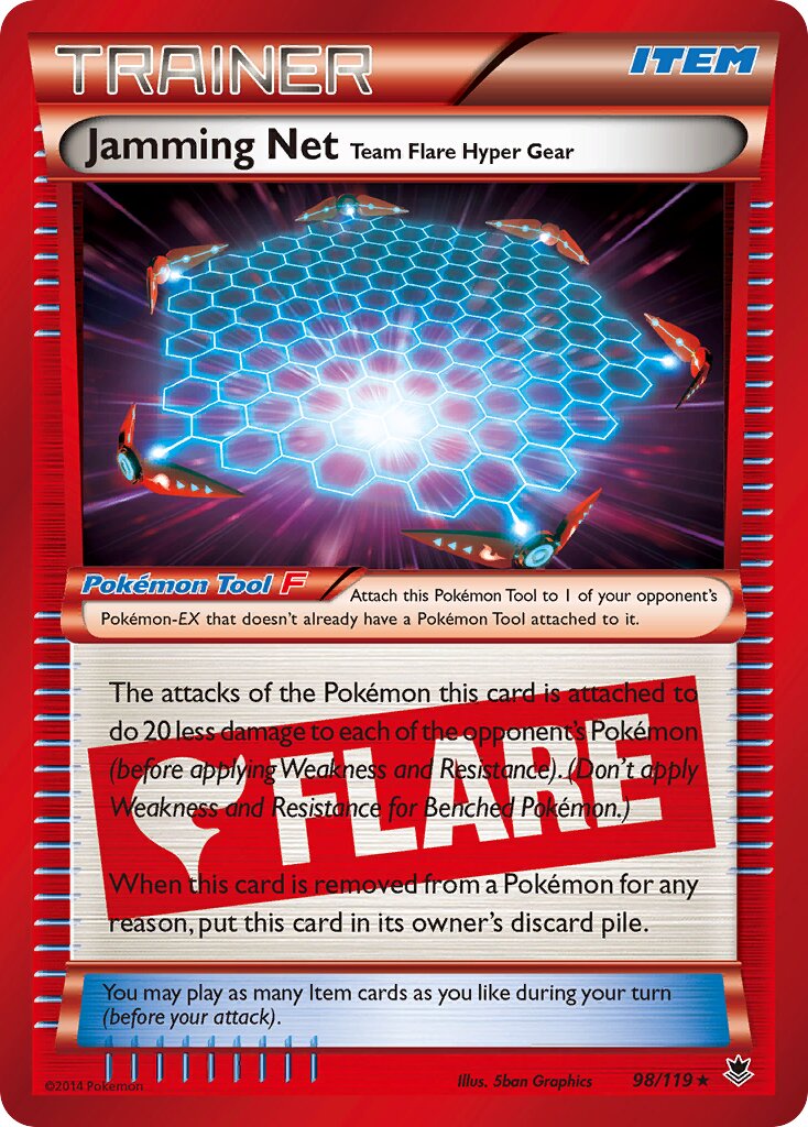 Jamming Net 098/119 — Phantom Forces (English Pokémon TCG card)
