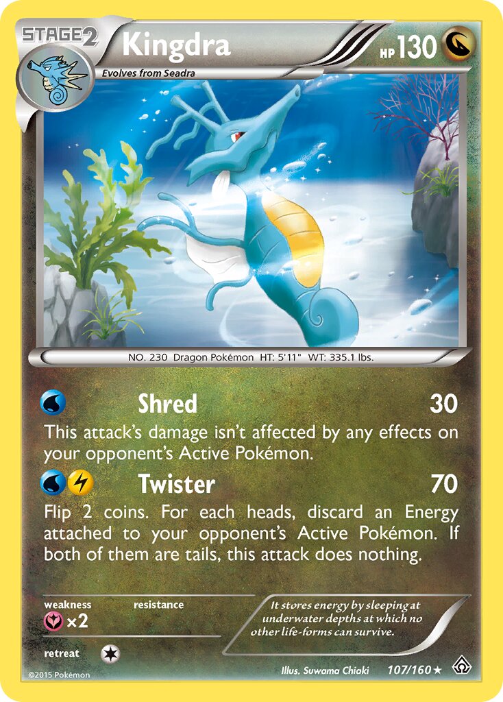 Kingdra 107/160 — Primal Clash (English Pokémon TCG card)