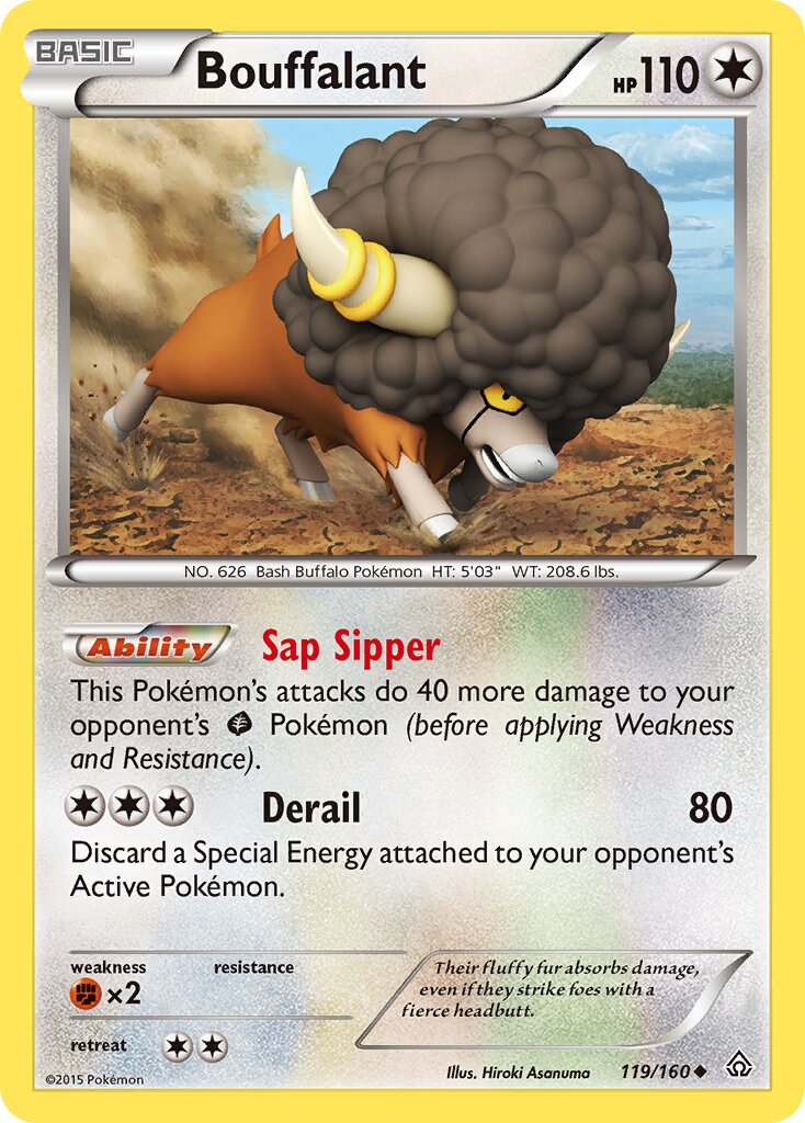 Bouffalant 119/160 — Primal Clash (English Pokémon TCG card)