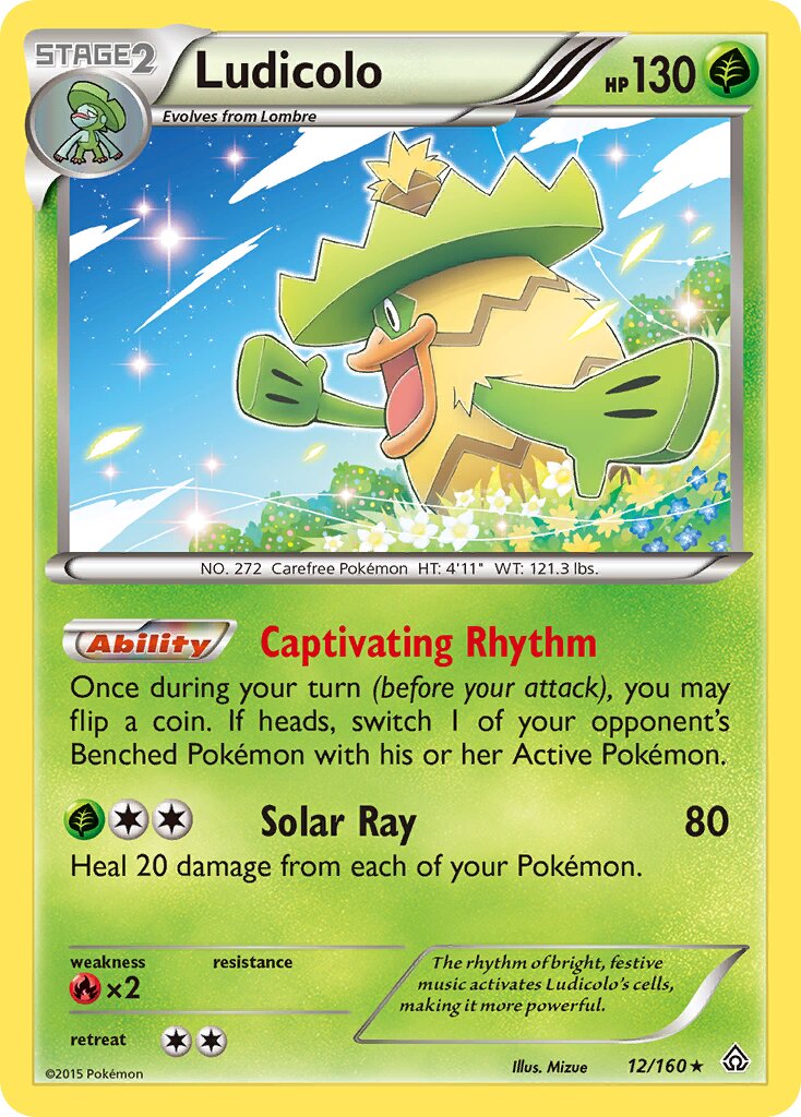 Ludicolo 012/160 — Primal Clash (English Pokémon TCG card)