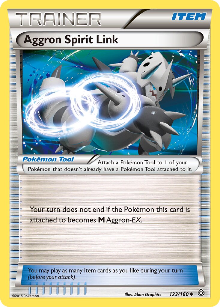 Aggron Spirit Link 123/160 — Primal Clash (English Pokémon TCG card)