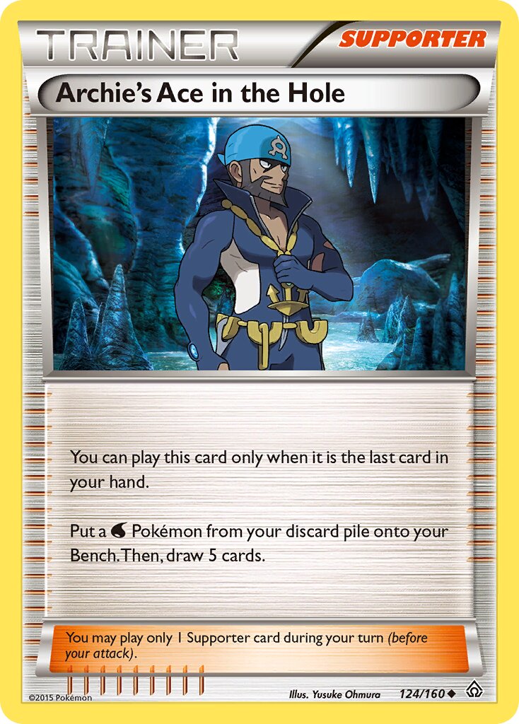 Archie's Ace in the Hole 124/160 — Primal Clash (English Pokémon TCG card)