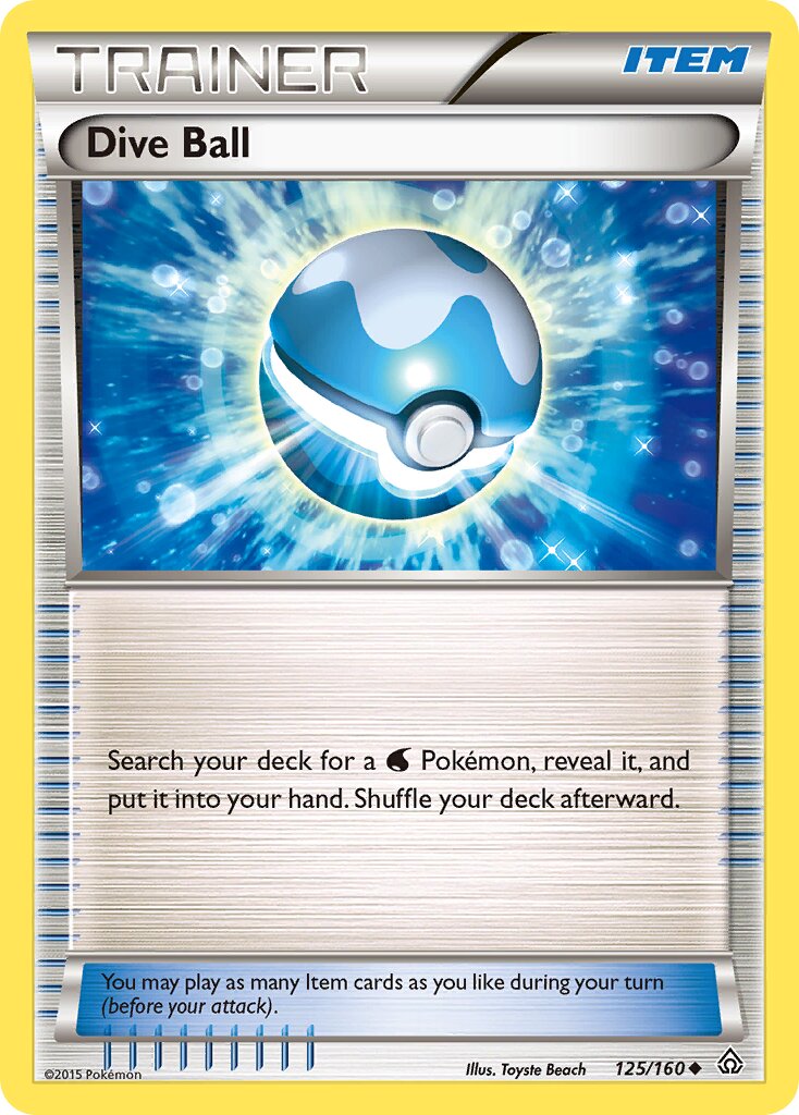 Dive Ball 125/160 — Primal Clash (English Pokémon TCG card)