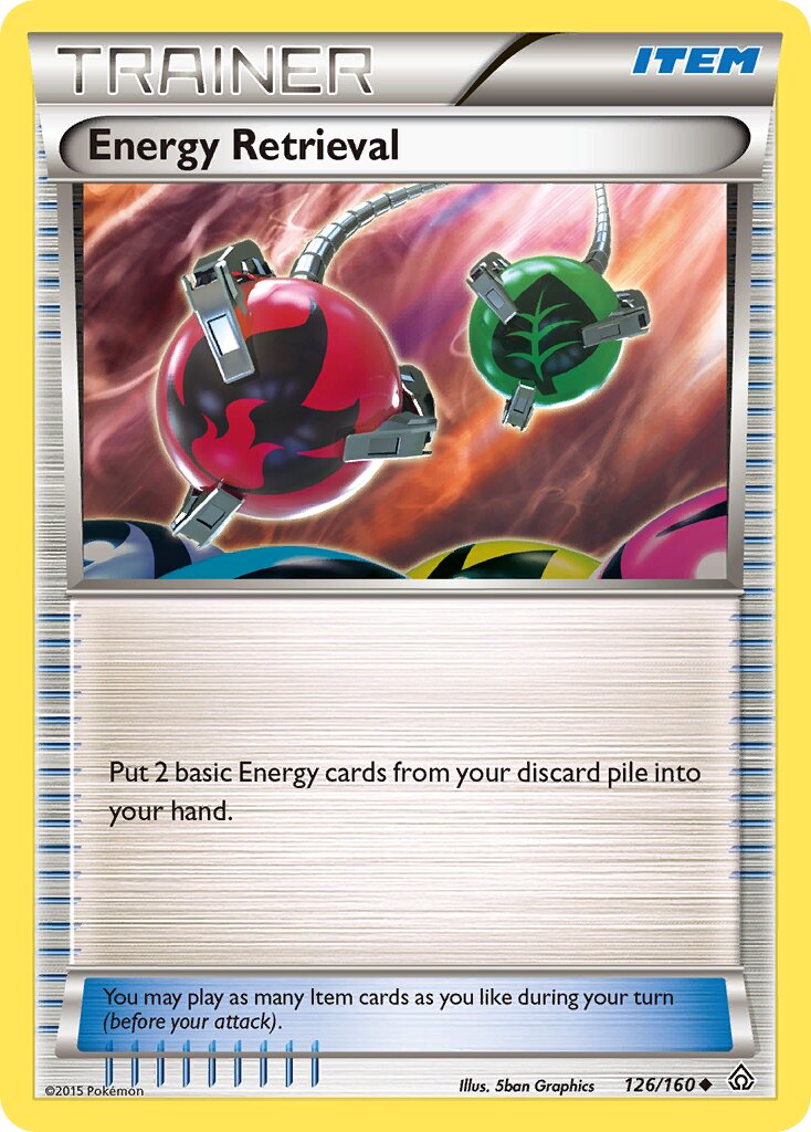 Energy Retrieval 126/160 — Primal Clash (English Pokémon TCG card)