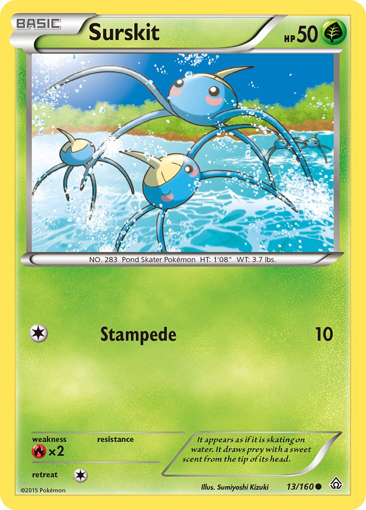 Surskit 013/160 — Primal Clash (English Pokémon TCG card)