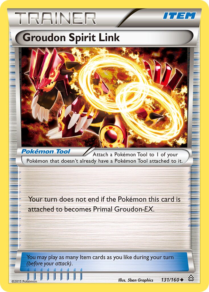 Groudon Spirit Link 131/160 — Primal Clash (English Pokémon TCG card)