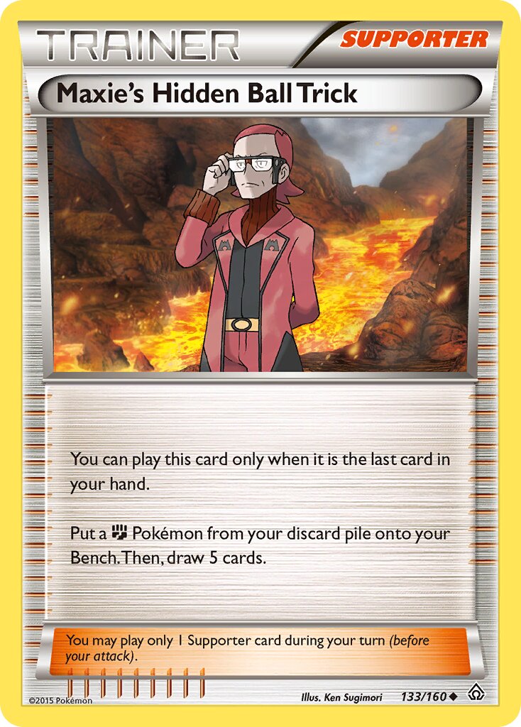 Maxie's Hidden Ball Trick 133/160 — Primal Clash (English Pokémon TCG card)