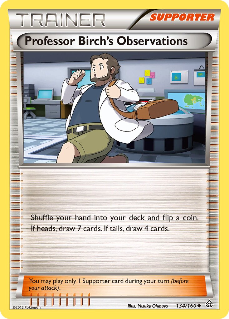 Professor Birch's Observations 134/160 — Primal Clash (English Pokémon TCG card)