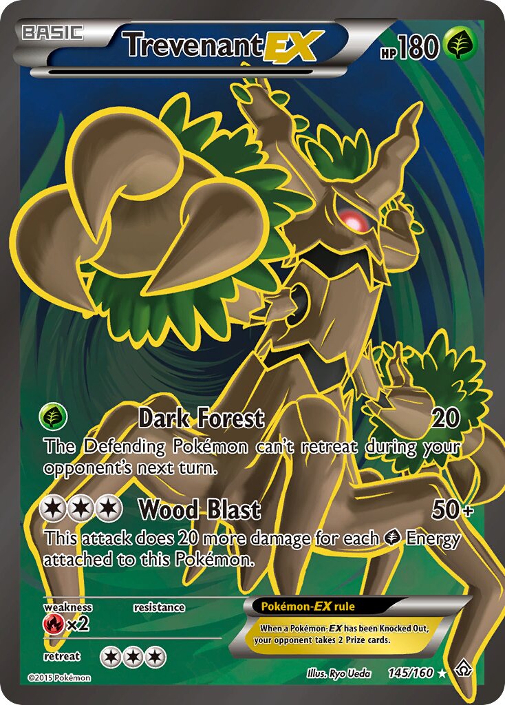 Trevenant-EX 145/160 — Primal Clash (English Pokémon TCG card)