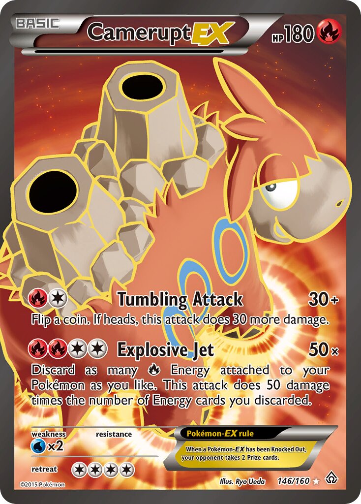 Camerupt-EX 146/160 — Primal Clash (English Pokémon TCG card)