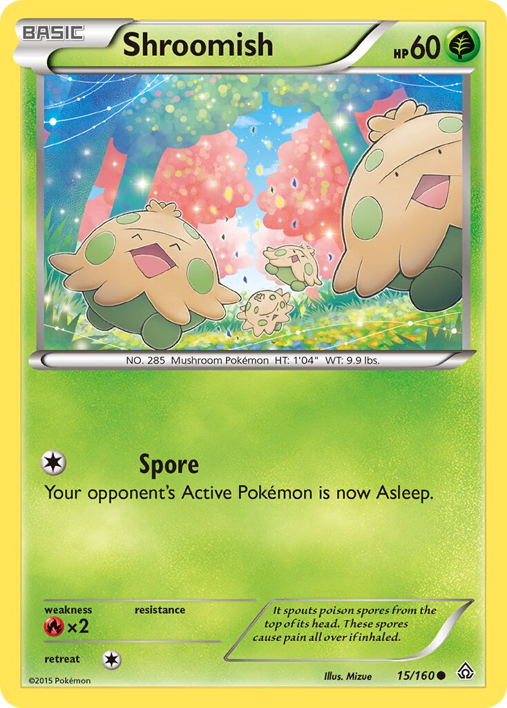 Shroomish 015/160 — Primal Clash (English Pokémon TCG card)
