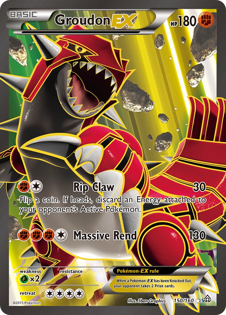 Groudon-EX 150/160 — Primal Clash (English Pokémon TCG card)