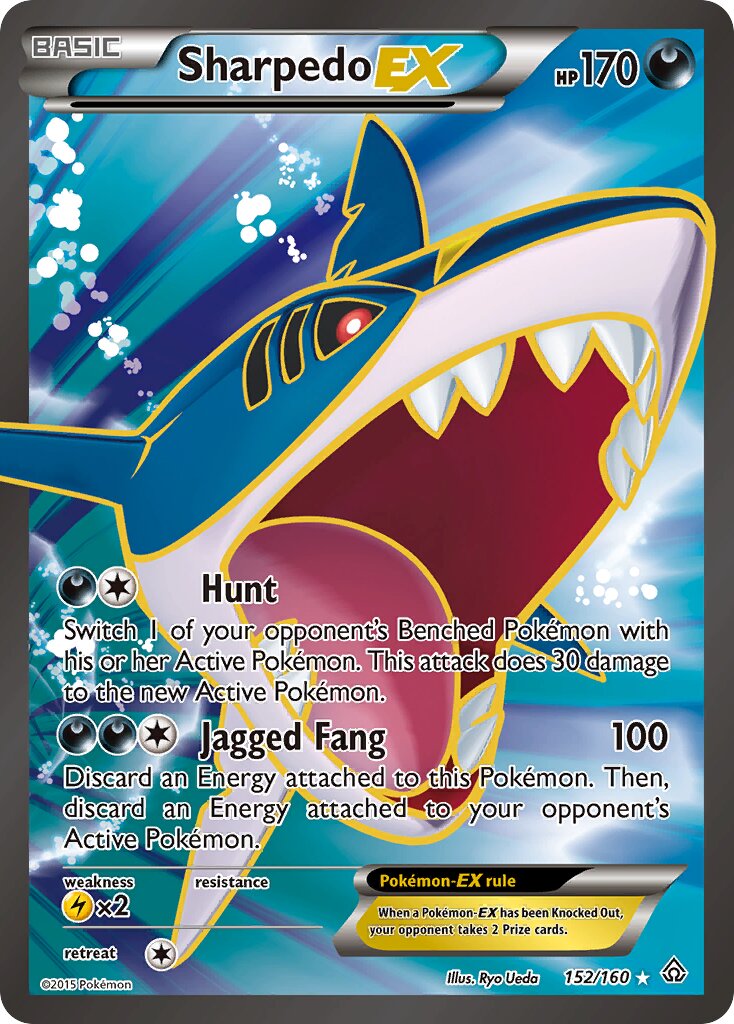 Sharpedo-EX 152/160 — Primal Clash (English Pokémon TCG card)
