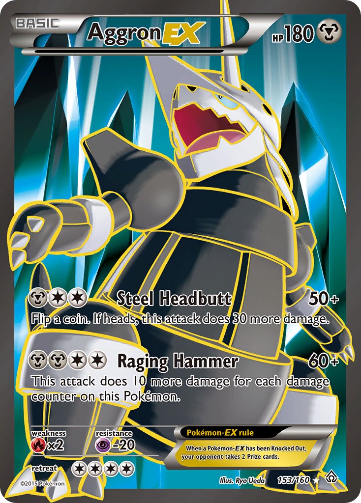 Aggron-EX 153/160 — Primal Clash (English Pokémon TCG card)