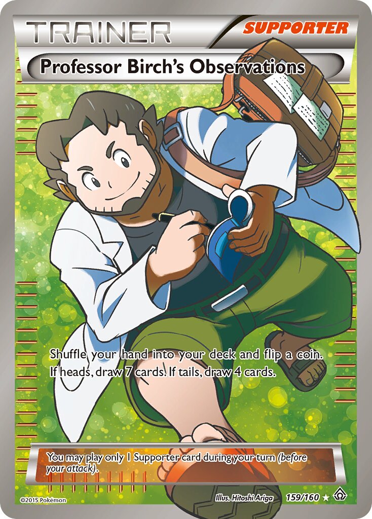 Professor Birch's Observations 159/160 — Primal Clash (English Pokémon TCG card)