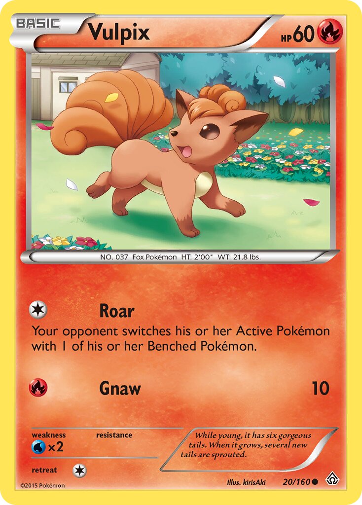 Vulpix 020/160 — Primal Clash (English Pokémon TCG card)