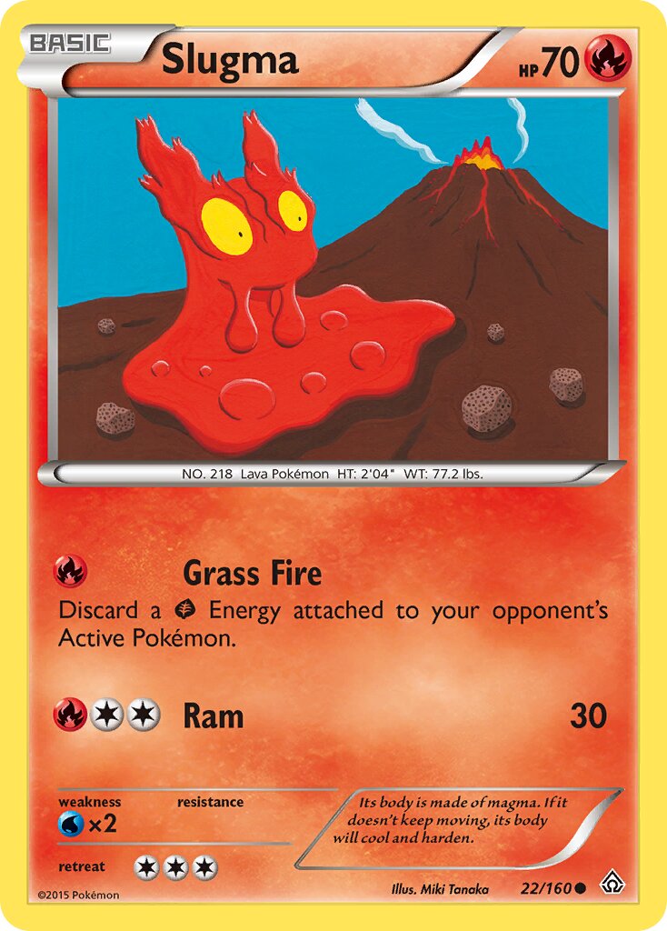 Slugma 022/160 — Primal Clash (English Pokémon TCG card)