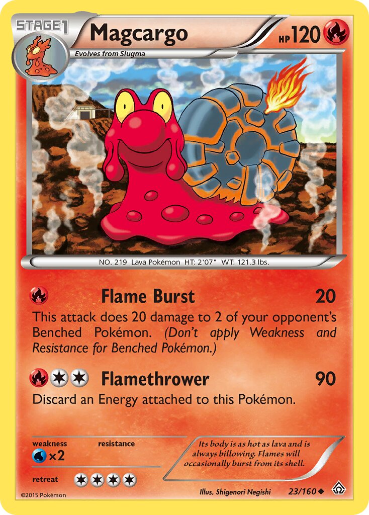 Magcargo 023/160 — Primal Clash (English Pokémon TCG card)