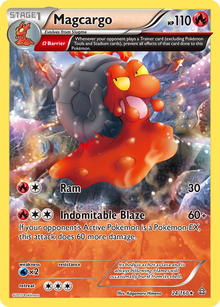 Magcargo 024/160 — Primal Clash (English Pokémon TCG card)