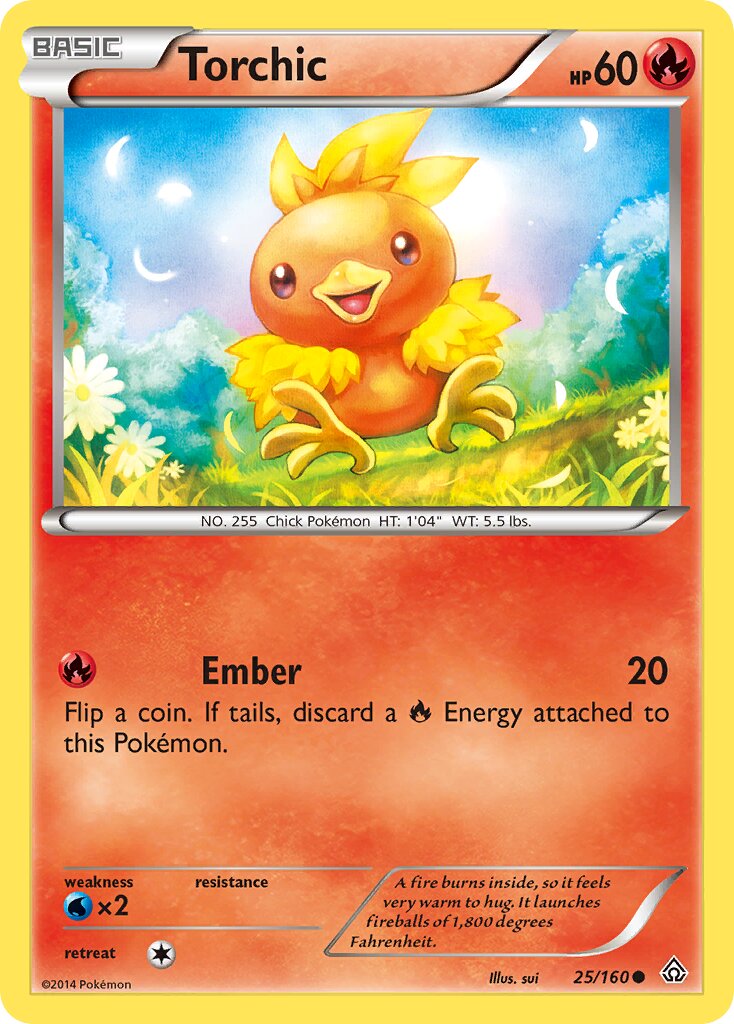 Torchic 025/160 — Primal Clash (English Pokémon TCG card)