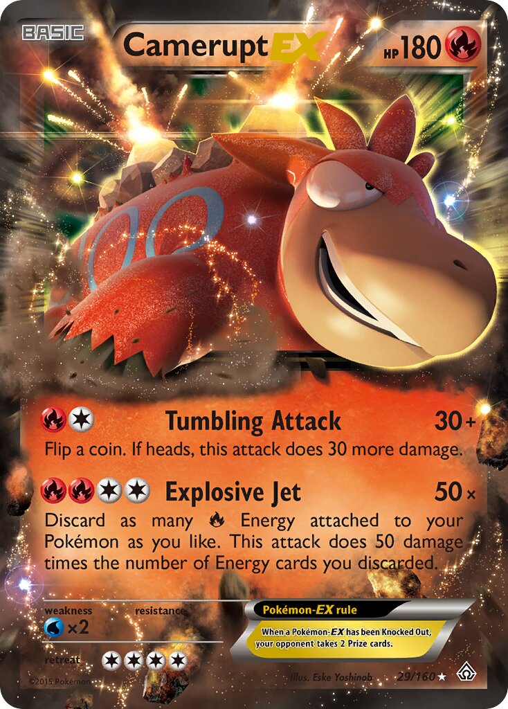 Camerupt-EX 029/160 — Primal Clash (English Pokémon TCG card)