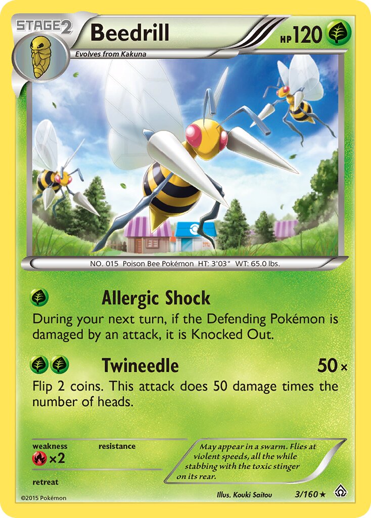 Beedrill 003/160 — Primal Clash (English Pokémon TCG card)