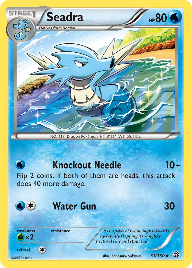 Seadra 031/160 — Primal Clash (English Pokémon TCG card)