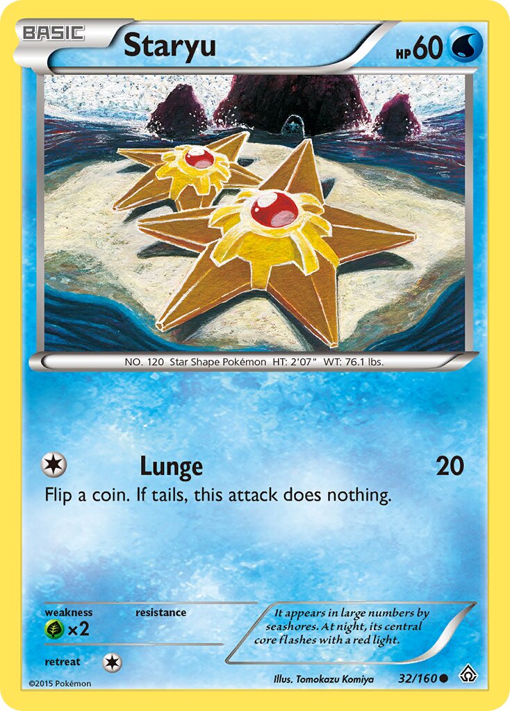 Staryu 032/160 — Primal Clash (English Pokémon TCG card)