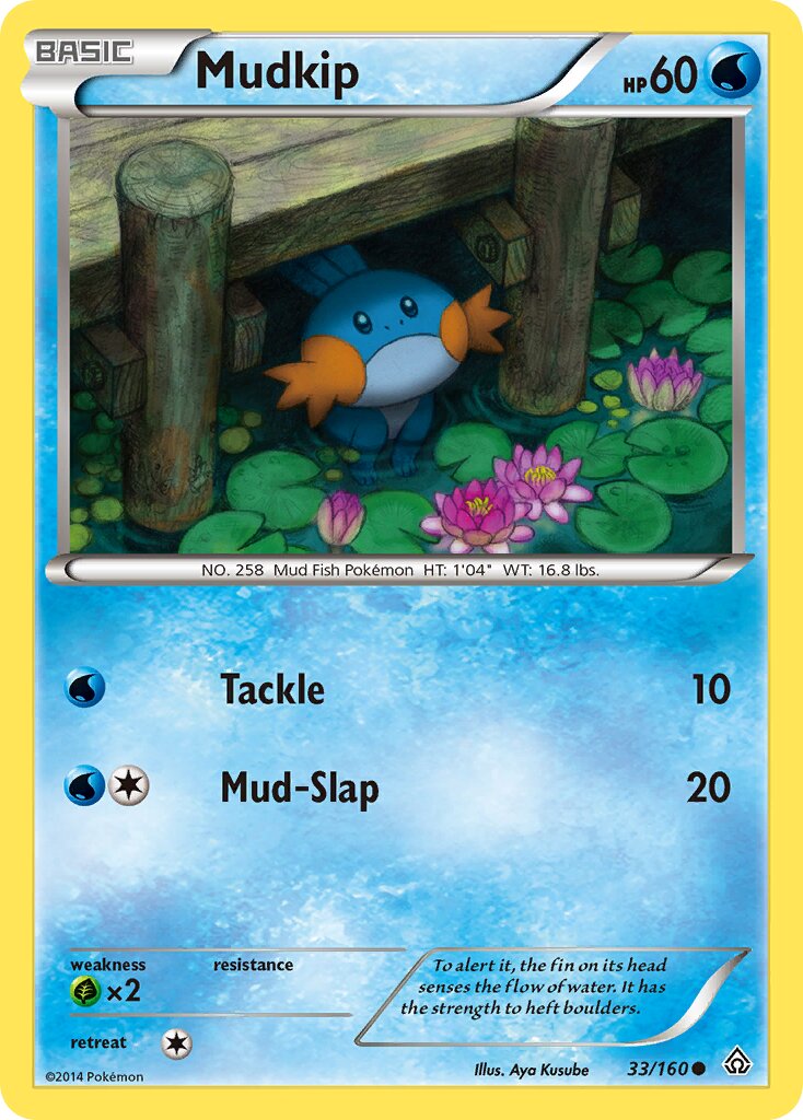 Mudkip 033/160 — Primal Clash (English Pokémon TCG card)